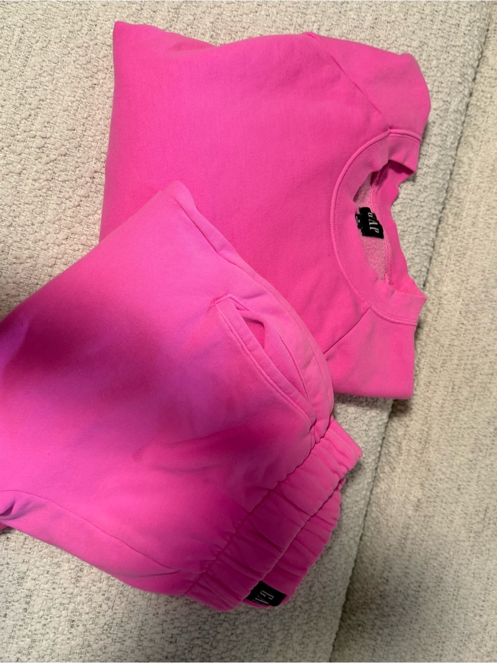 Vibrant GAP Hot Pink Sweat Suit set
